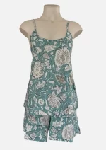 Pastel Botanica Cotton Short PJ  & Cami Set DPR-13 - Image 2
