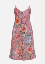 Pink Peony Garden Modal Chemise HAB-04