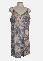 Twilight Bloom Grey Cotton Chemise DPR-12