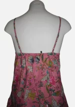 Pink Floral Cotton Short PJ  & Cami Set DPR-14 - Image 5