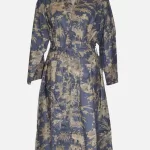 Twilight Bloom Grey Cotton Robe/ Kimono DPR-12