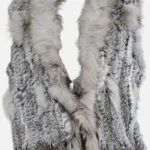 Rabbit Fur Vest Natural Grey
