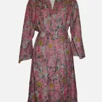 Pink Floral Cotton Robe/ Kimono DPR-14