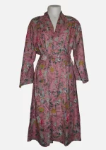 Pink Floral Cotton Robe/ Kimono DPR-14