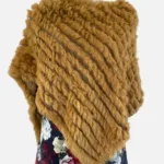 Rabbit Fur Ponchos (One Size) Mustard 162