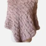Rabbit Fur Ponchos (One Size) BLUSH