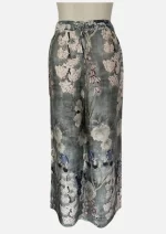 Blue Blossom Cascade Modal Pants  Kate-09 - Image 2
