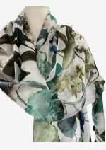Ivory Meadow Silk Long Scarf FW-902 - Image 2