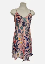 Salmon Botanical Garden Modal Chemise HAB-03
