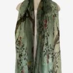 Jade Garden Silk Long Scarf FW-905