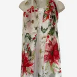 P1 White Silk Long Scarf