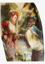 You & Me Silk Long Scarf