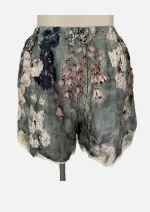 Blue Blossom Cascade Modal Shorts Kate-09 - Image 2