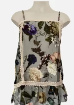 Duck-Egg Floral Modal Cami Kate/HAB-01