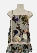 Duck-Egg Floral Modal Cami Kate/HAB-01 - Image 2