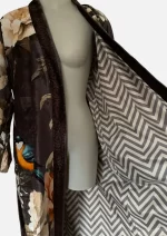Blossom & Birdsong Velvet  Robe Jacket/ Kimono - Image 5