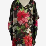 P1 Black Silk Kaftan