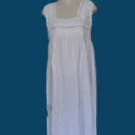 SN-280 White Cotton Embroidery Nightie