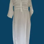 SN-197 White Cotton Embroidery Nightie