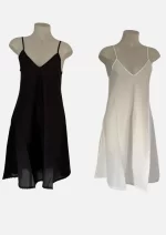 Cotton Camisole With Trim BLK - Image 2