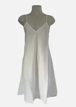 Cotton Camisole With Trim WHT - Image 2