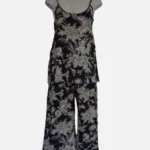 Twilight Bloom Black Cotton PJ  Set DPR-10
