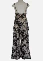 Twilight Bloom Black Cotton PJ  Set DPR-10 - Image 2
