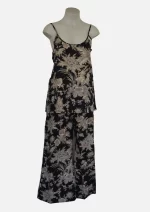 Twilight Bloom Black Cotton PJ  Set DPR-10 - Image 3