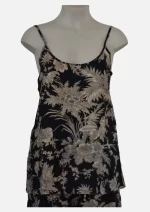 Twilight Bloom Black Cotton PJ  Set DPR-10 - Image 4