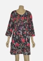 Birdsong Garden Black Cotton Pin Tuck Tunics