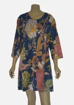 Indigo Canopy Cotton Pin Tuck Tunics DPR-3