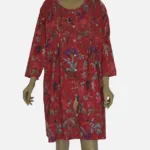 Birdsong Garden Red Cotton Pin Tuck Tunics DPR-4