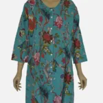 Teal Canopy Cotton Pin Tuck Tunics DPR-5