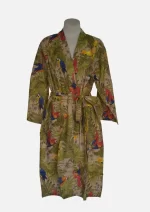 Birds of Paradise Cotton Robe/ Kimono (Free Size) DPR-9 - Image 3