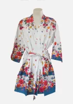 Eden Bloom Cotton Robe/ Kimono (Free Size) KD-4 -(Short)