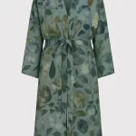 Duck-Egg Floral Modal Robes/ Kimonos (Free Size) HAB-01