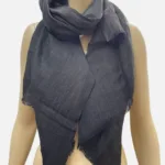 Black Linen Scarf