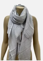 Duck Egg 32 Linen Scarf