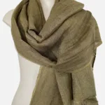 Moss Green 169 Linen Scarf