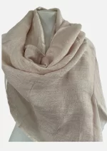 OldRose157L Linen Scarf