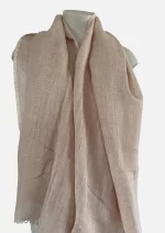 OldRose157L Linen Scarf - Image 2