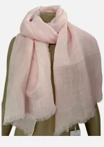 Pink 215 L Linen Scarf