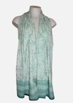 05 Pompom Printed Cotton Scarves