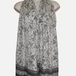 04 Pompom Printed Cotton Scarves