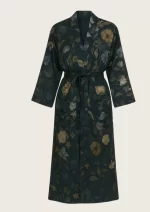 Navy Floral Modal Robes/ Kimonos (Free Size) HAB-017