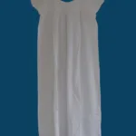 SN-275 White Cotton Embroidery Nightie