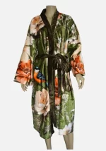 Blossom & Birdsong Velvet  Robe Jacket/ Kimono - Image 3