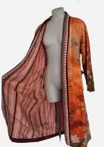 Crane Blossom Velvet  Robe Jacket/ Kimono - Image 5