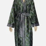 Emerald Echo Velvet  Robe Jacket/ Kimono