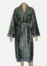 Emerald Echo Velvet  Robe Jacket/ Kimono
